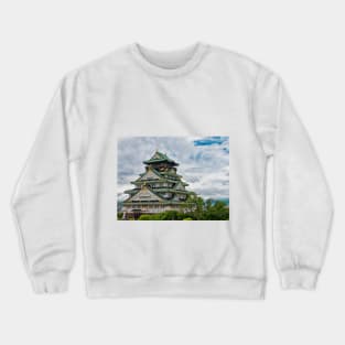 Osaka Castle in Japan Crewneck Sweatshirt